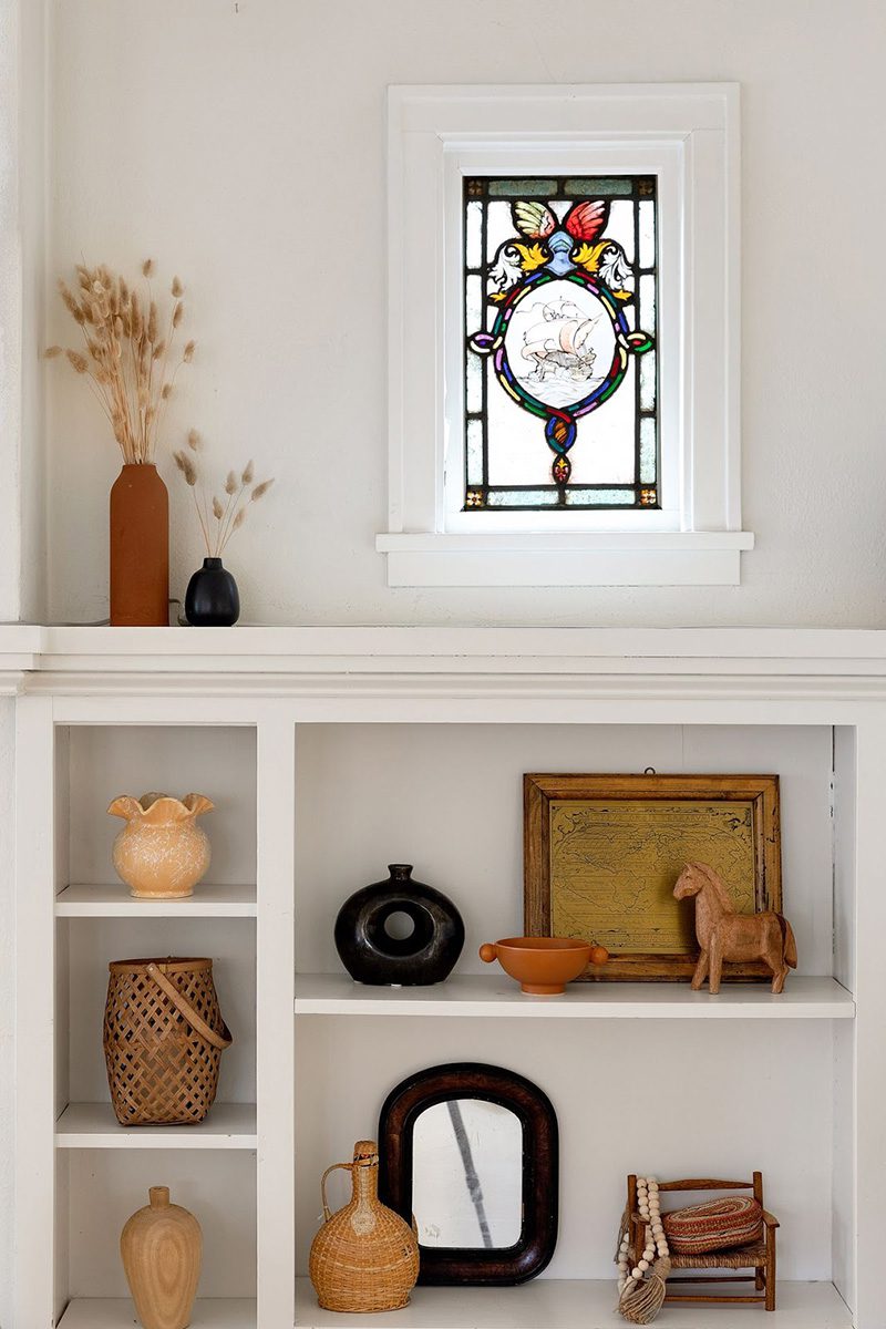 Kate Arends Living Room Shelves