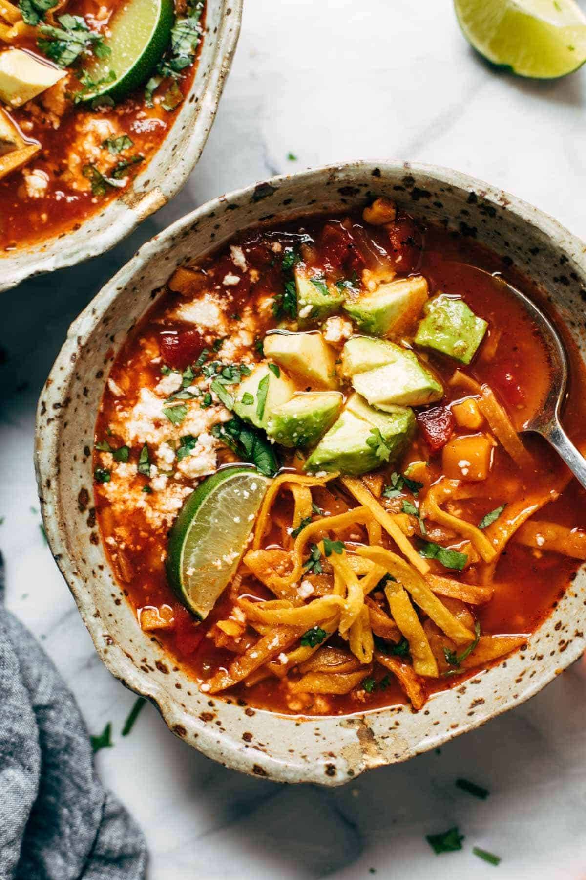 Sweet Potato Tortilla Soup